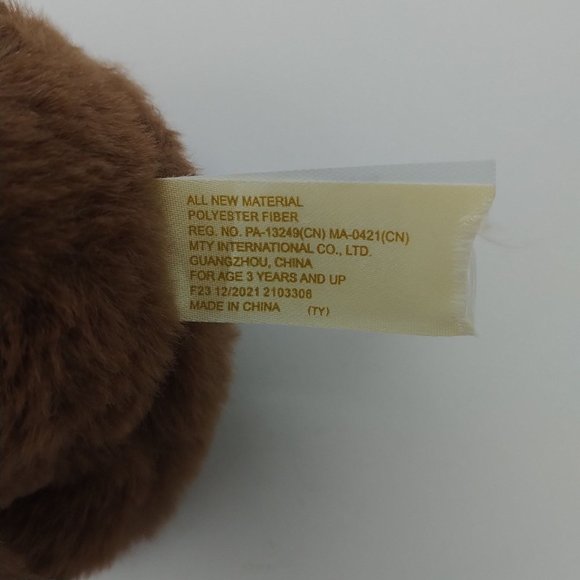 MTY International Brown Bear W/Pink Heart " Love You Mom" Plush 6" Stuffed Anima - Picture 7 of 7
